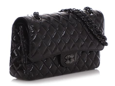 chanel so black hardware|Chanel So Black Shiny Distressed Leather Jumbo Classic Double .